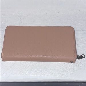 Tan Zip-Around Wallet
